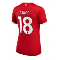 Fotbalové Dres Liverpool Cody Gakpo #18 Dámské Domácí 2023-24 Krátký Rukáv